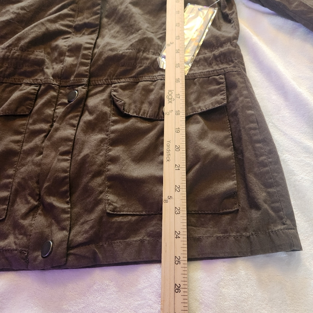 Snobbish  Women's Juniors Olive Green Jacket  Army Size Large - Picture 13 of 13
